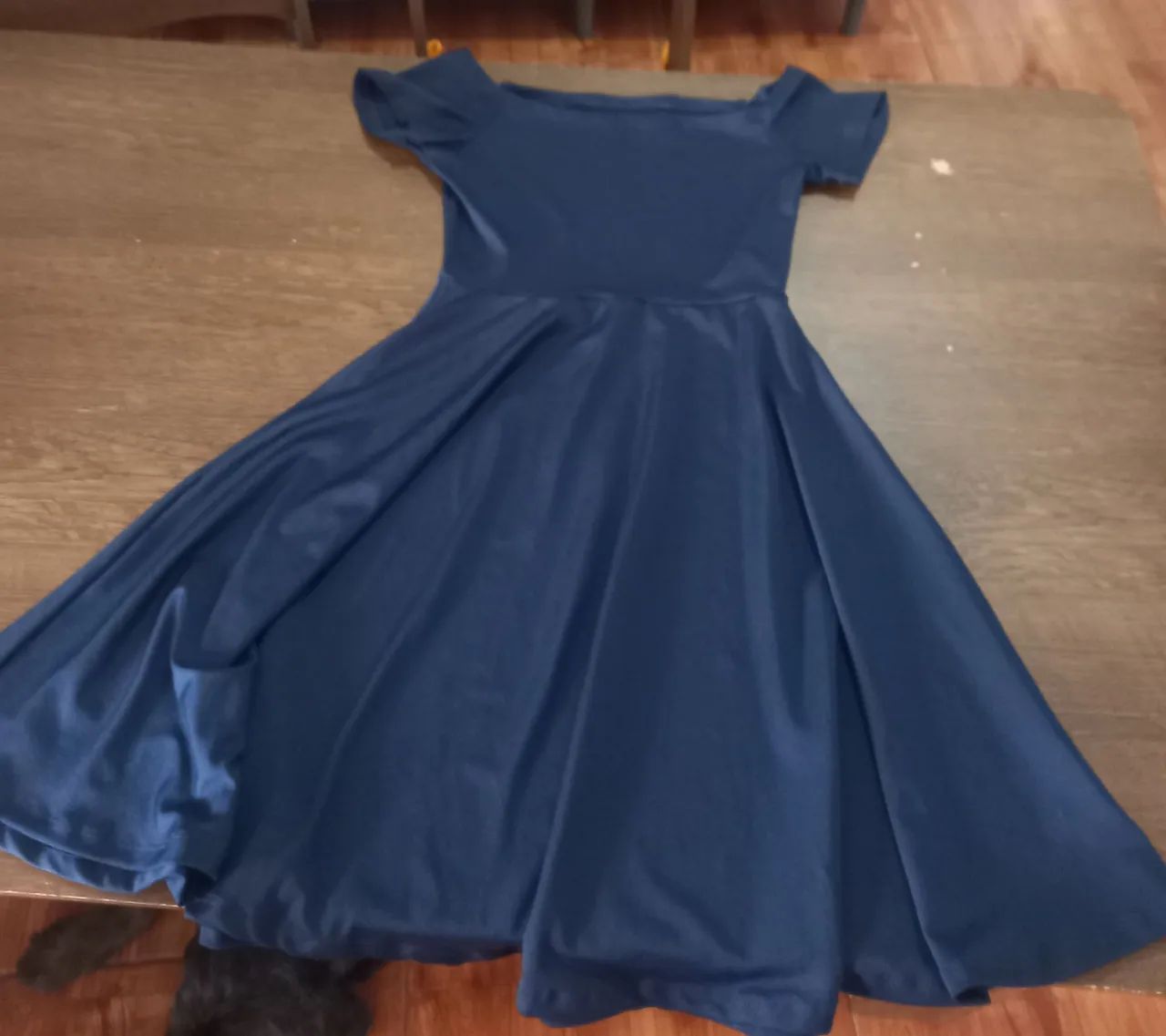 Lindo vestido azul marinho novinho - Foto 5