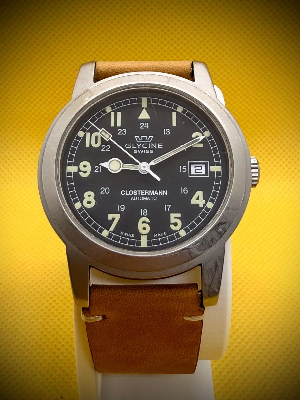 Glycine Clostermann Automatic + estojo original - Foto 3