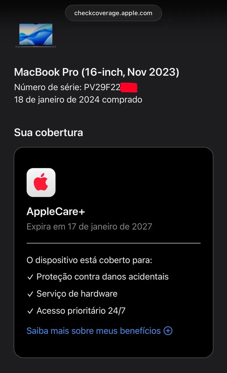 Macbook pro 16 polegadas m3 max 36gb / 1tb AppleCare+ até 17/01/2027 LOJA FÍSICA ( 36 gb ) - Foto 2