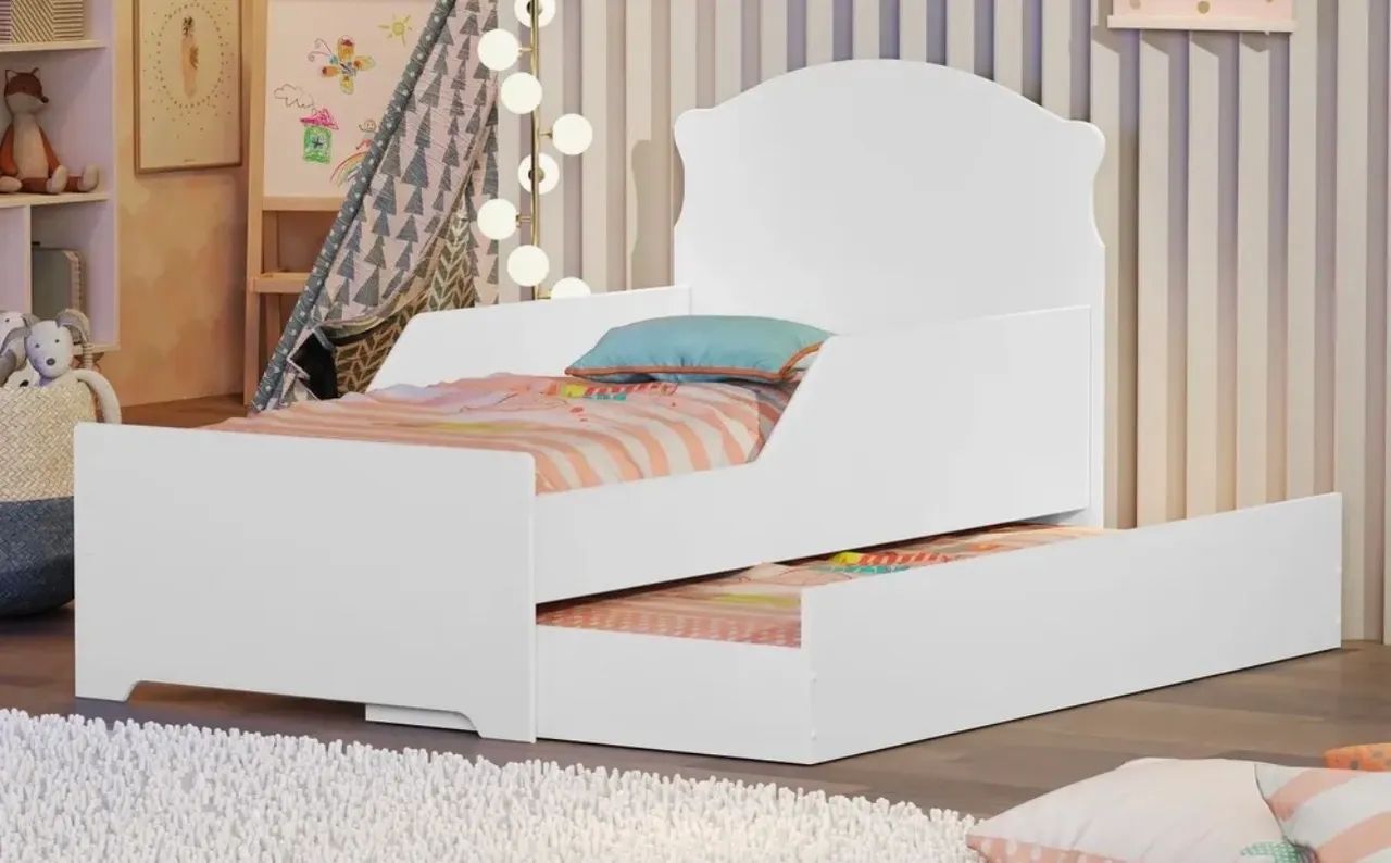 Bicama cama infantil Mini Cama Auxiliar com 2 colchão  - Foto 2