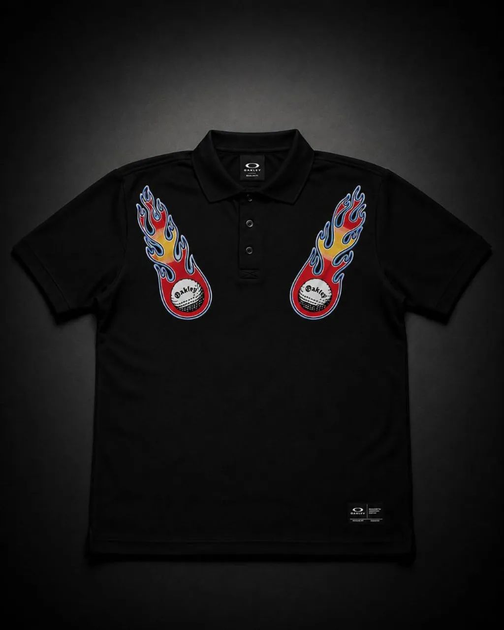 POLO OAKLEY FLAME GOLF