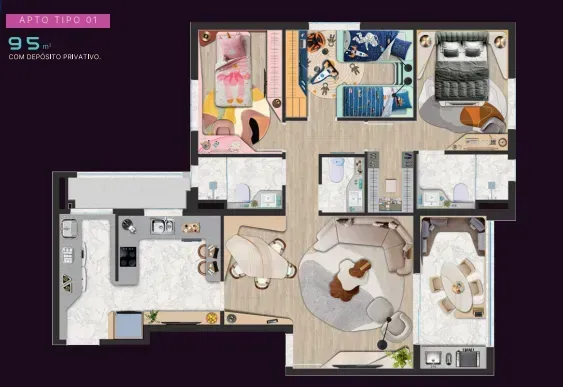 PLANTA 95m²