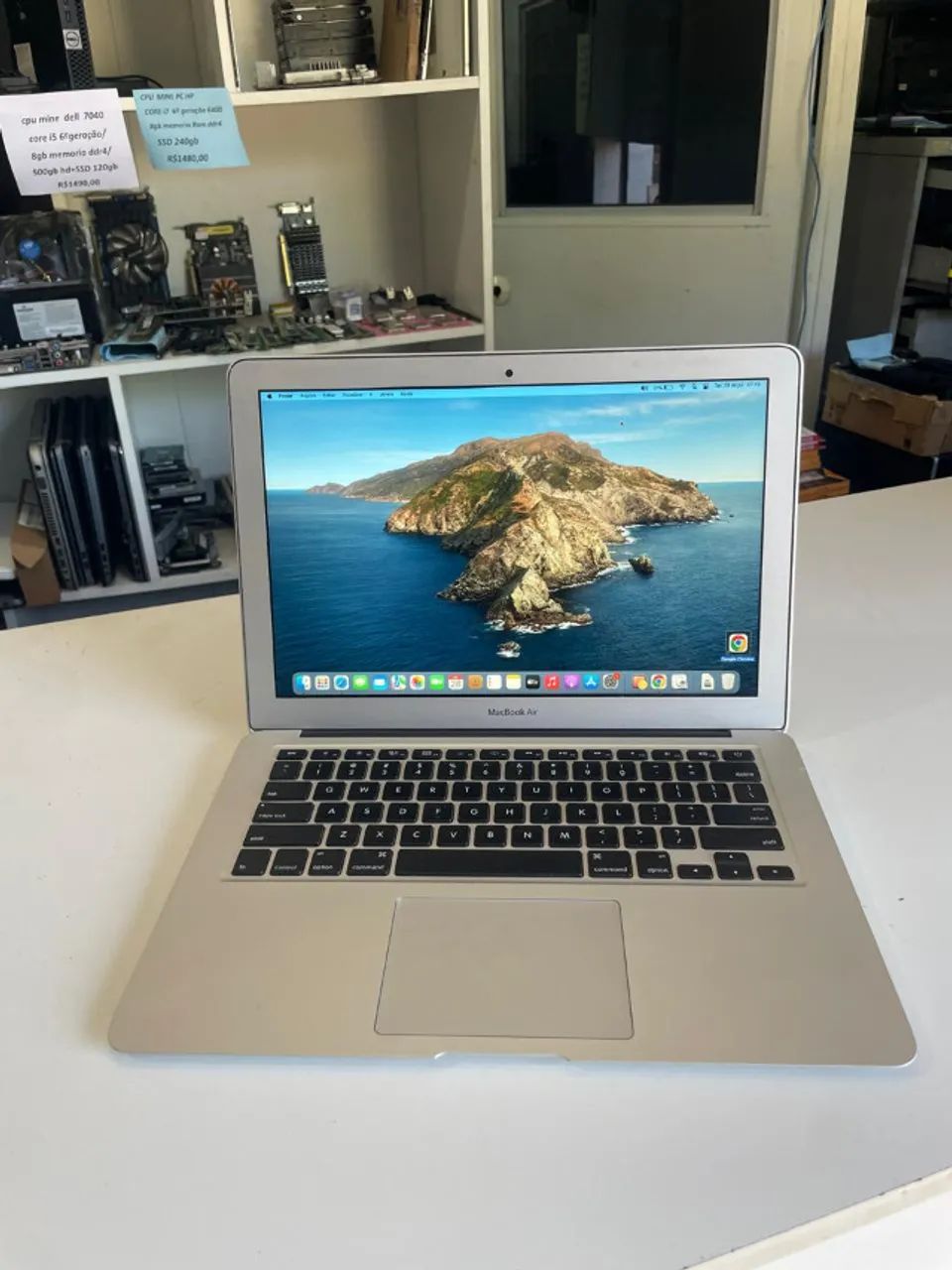 macbook air 13 core i5/4gb memoria/ssd 240gb/ mid 2012 perfeito com garantia e nf - Foto 4