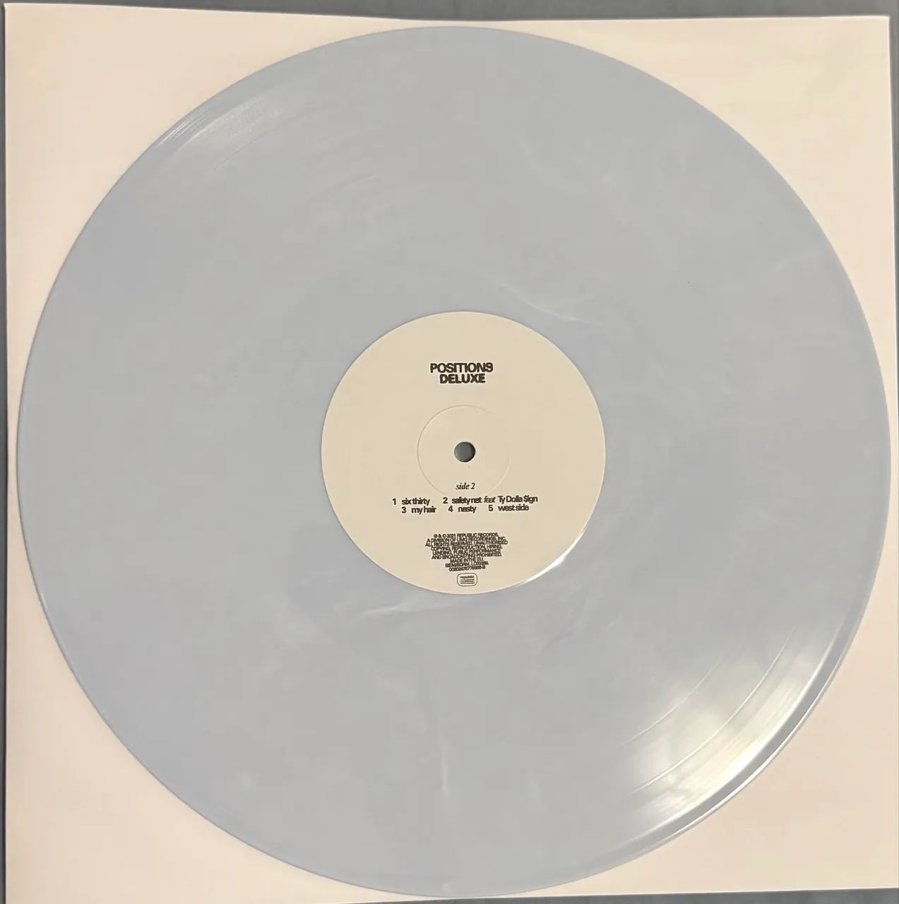 Vinil Ariana Grande - Positions APENAS Disco 1 lado A e lado B