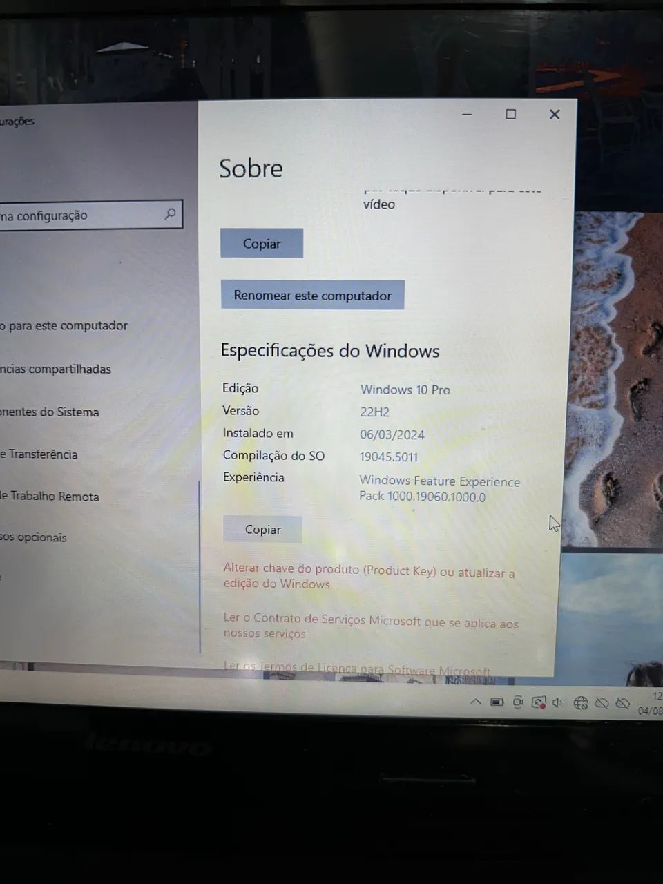 Notebook Lenovo G40 | Intel Core i3 | 4GB RAM | Windows 10 Pro (Com detalhe) - Foto 4