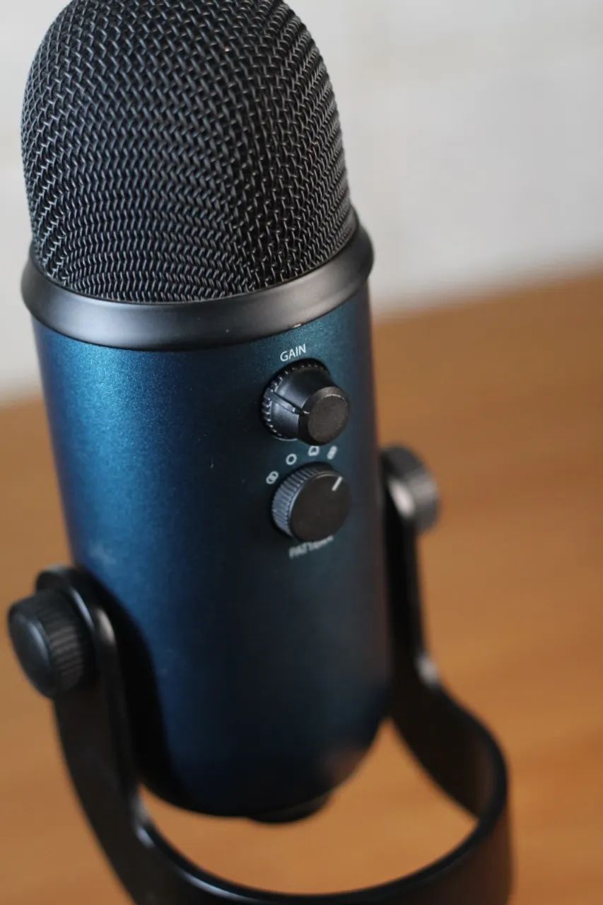 Microfone Blue Yeti + Pop Filter e Espuma NOVOS - Foto 4