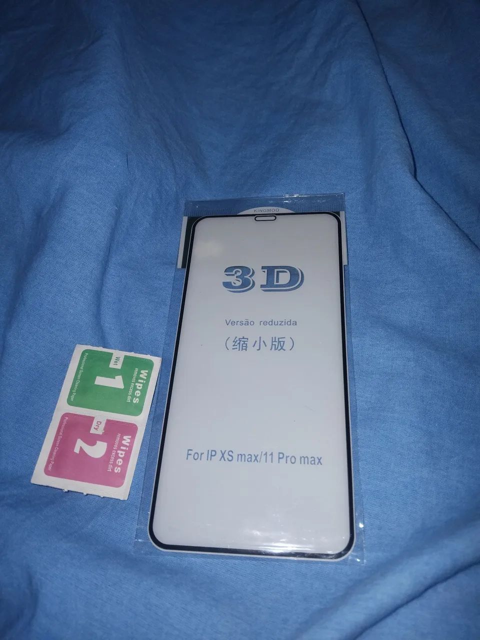 Película 3D iPhone XS Max / 11 Pro Max ? Nova + Wipes 1 e 2