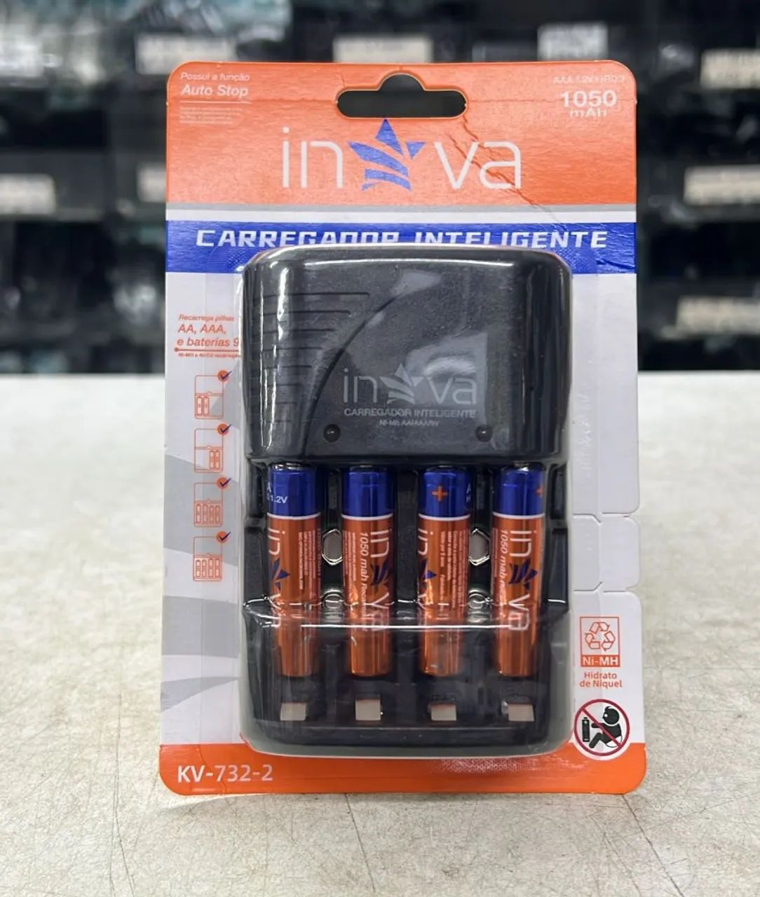 Kit pilhas recarregável