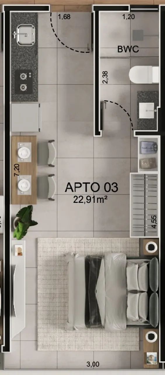 Vendo Flats Em Intermares com Apartamentos de 1 Quarto e Studios  - Foto 4