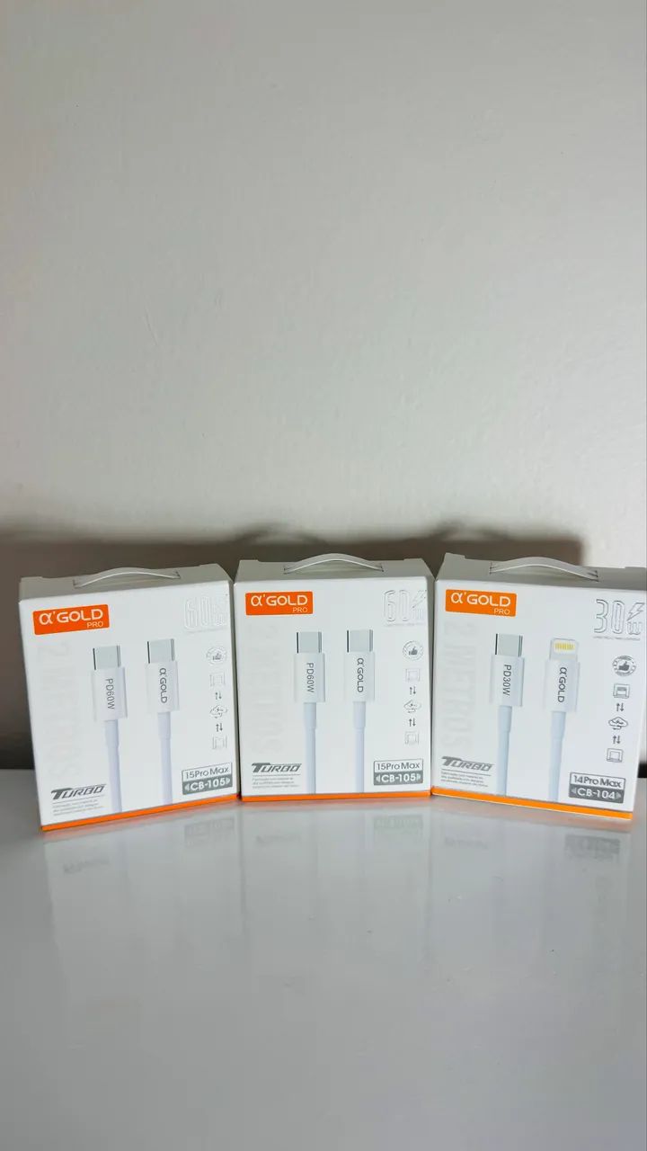 Excelente Cabo Gold de 2 Metros para C/C e C Lightning  - Foto 2