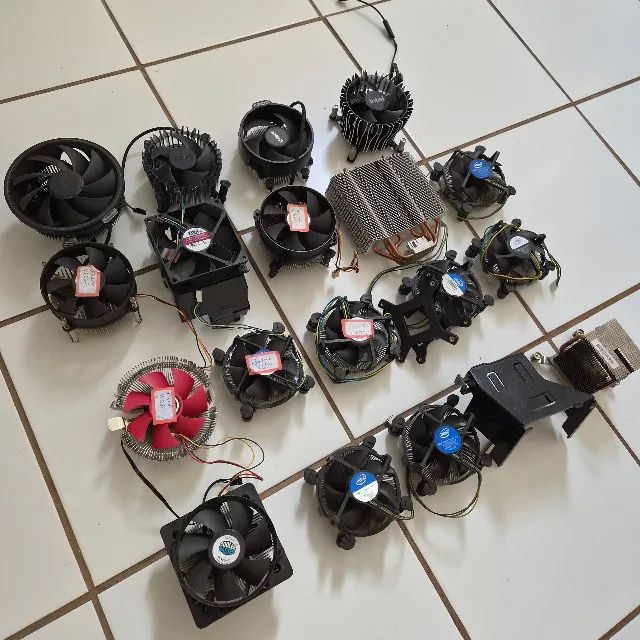 Lote 16 Coolers Processador Intel e AMD + Dissipadores - 19 Itens - Foto 4