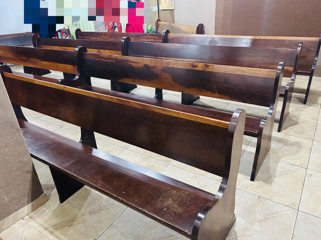Bancos do madeira para igreja  - Foto 3