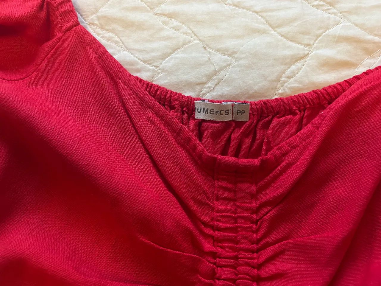 Top cropped Costume vermelho - Foto 2