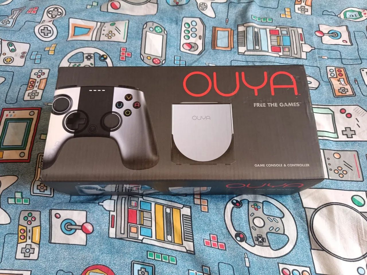 Ouya Console Completo, com controle, caixa, manual e cabos