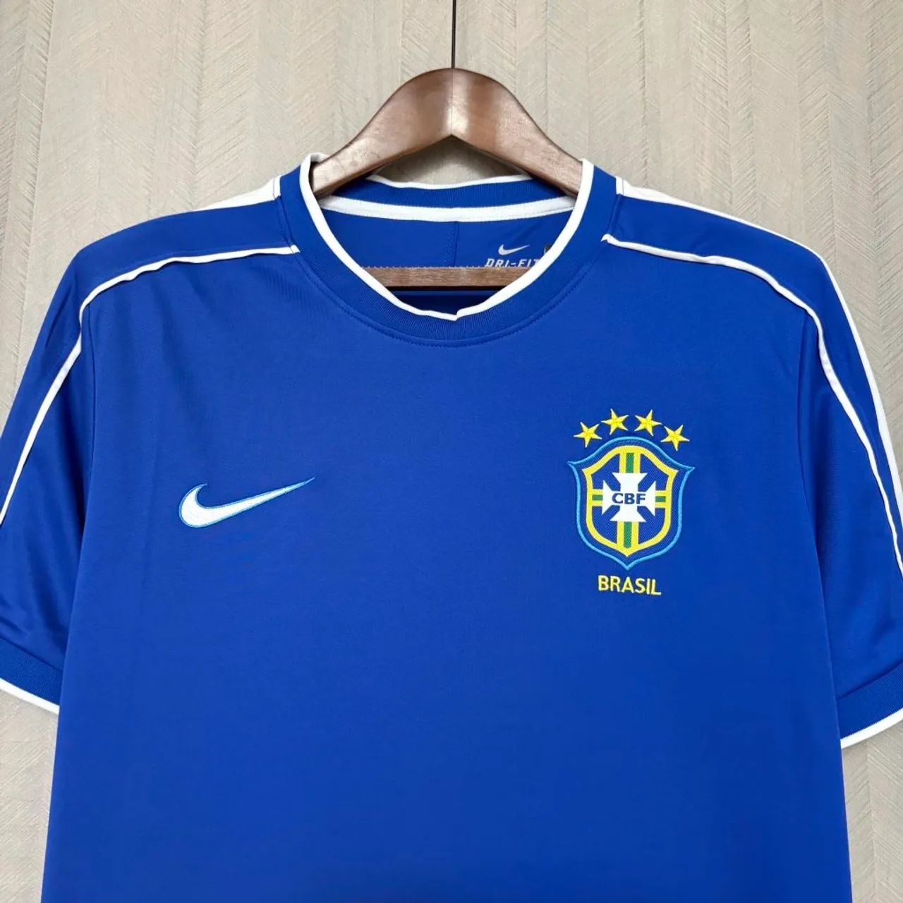 Camiseta Brasil Uniforme II 1998 Retro - Copa do Mundo  - Foto 2