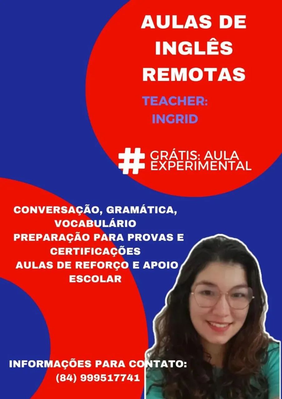 Aulas de inglês particulares