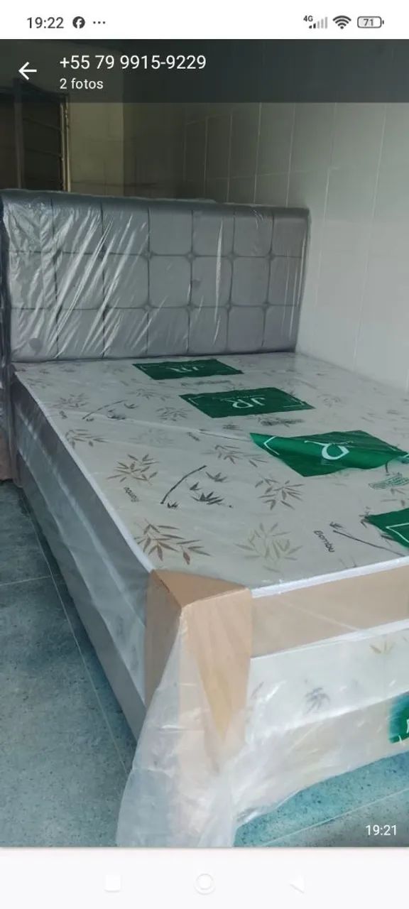 Cama com 5cm de espuma por R$399.