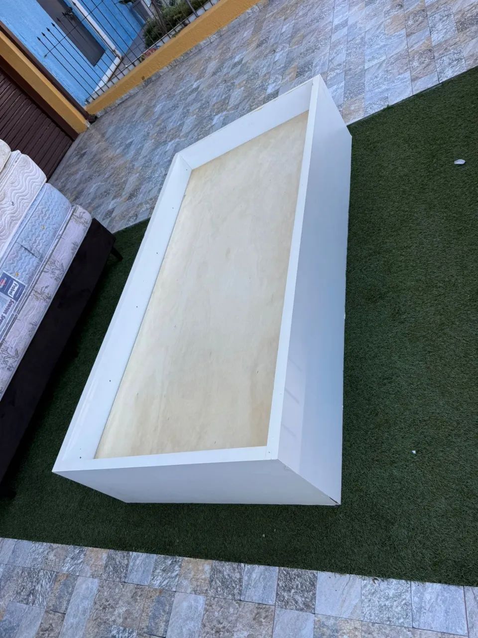Cama de SOLTEIRO MDF USADA - ENTREGAMOS  - Foto 4