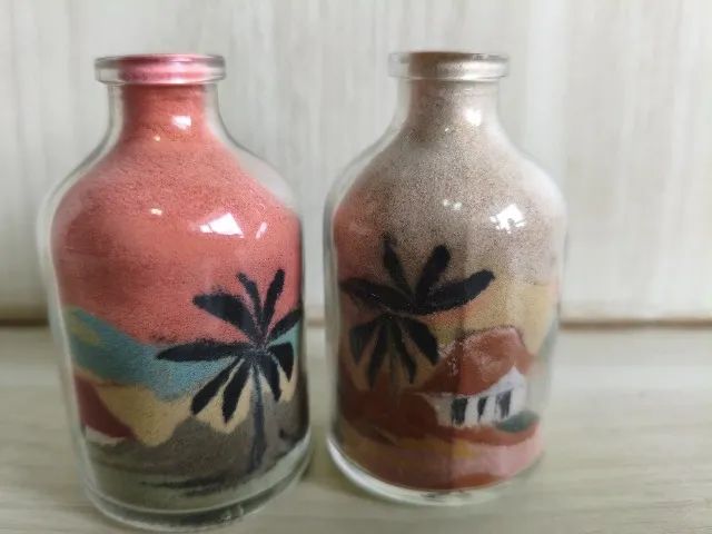  Mini Garrafas de Areia artesanais   do Maranhão  kit c/ 2 de coleção.    - Foto 4