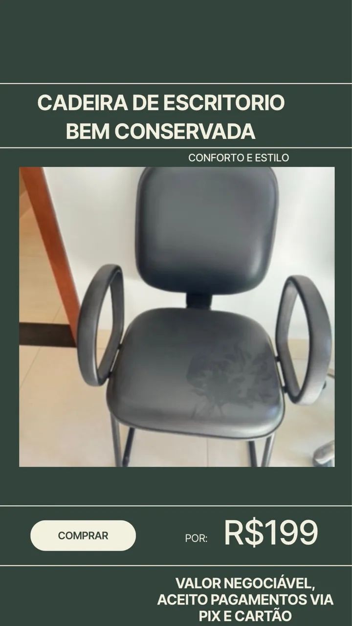 Vende cadeira de escritório 