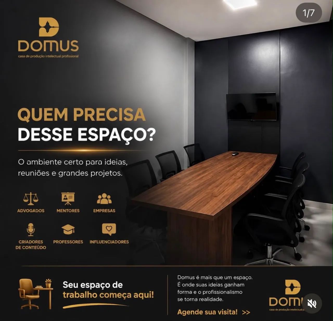 SALAS PARA LOCAÇÃO - DOMUS