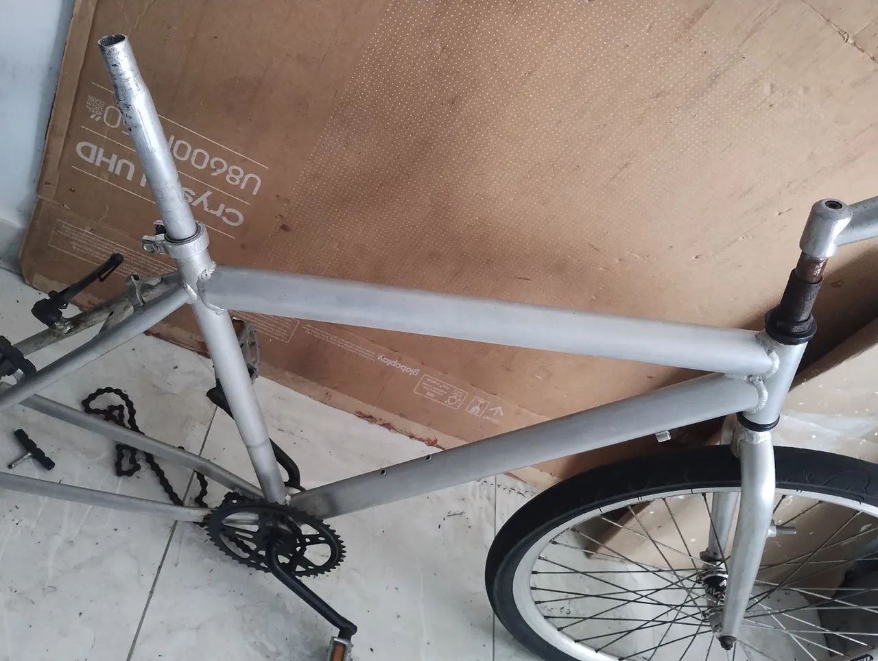Quadro de bicicleta em alumínio  - Foto 4