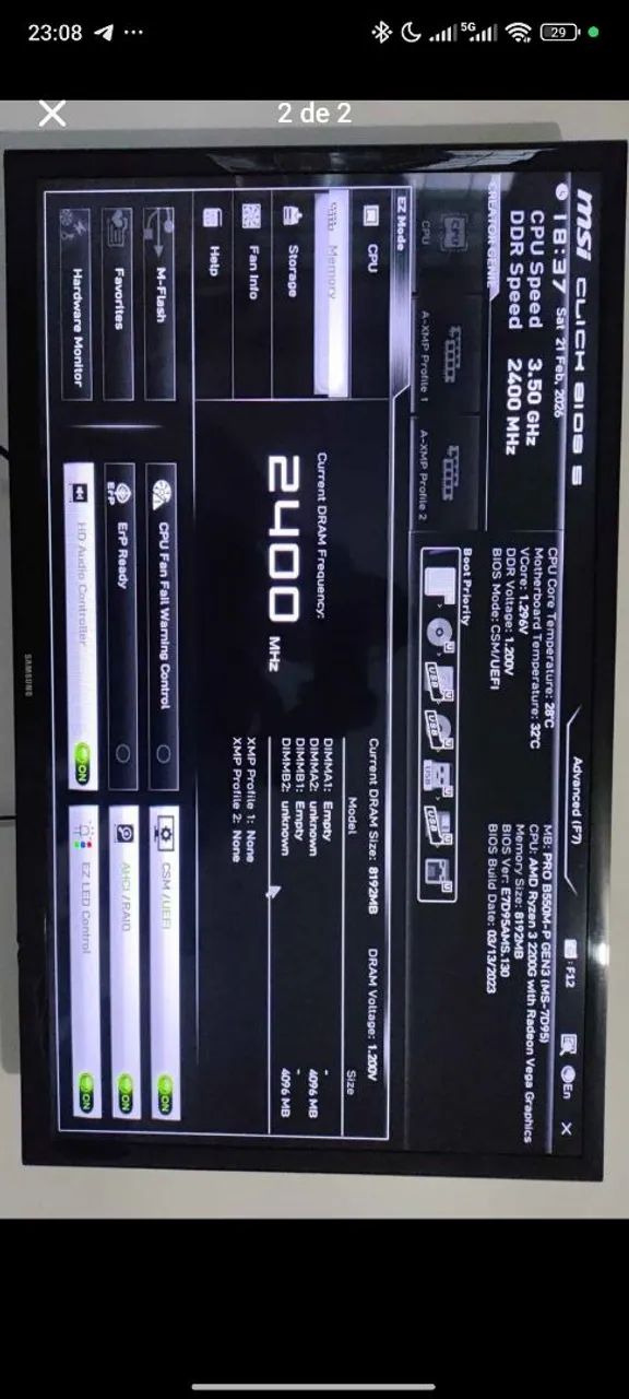 Memória DDR4 2x4GB (8GB) - Foto 2