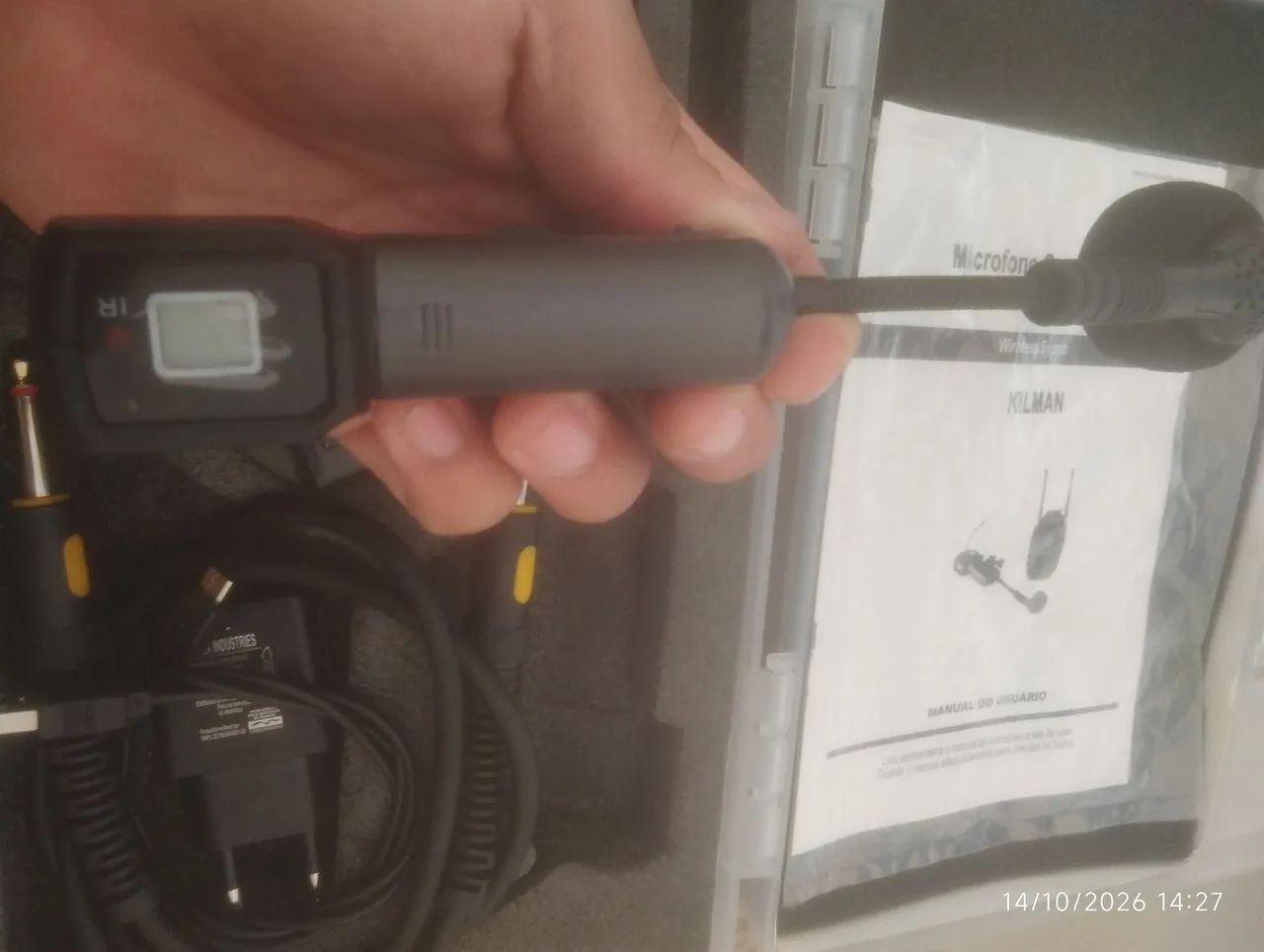 Microfone para sax alto 