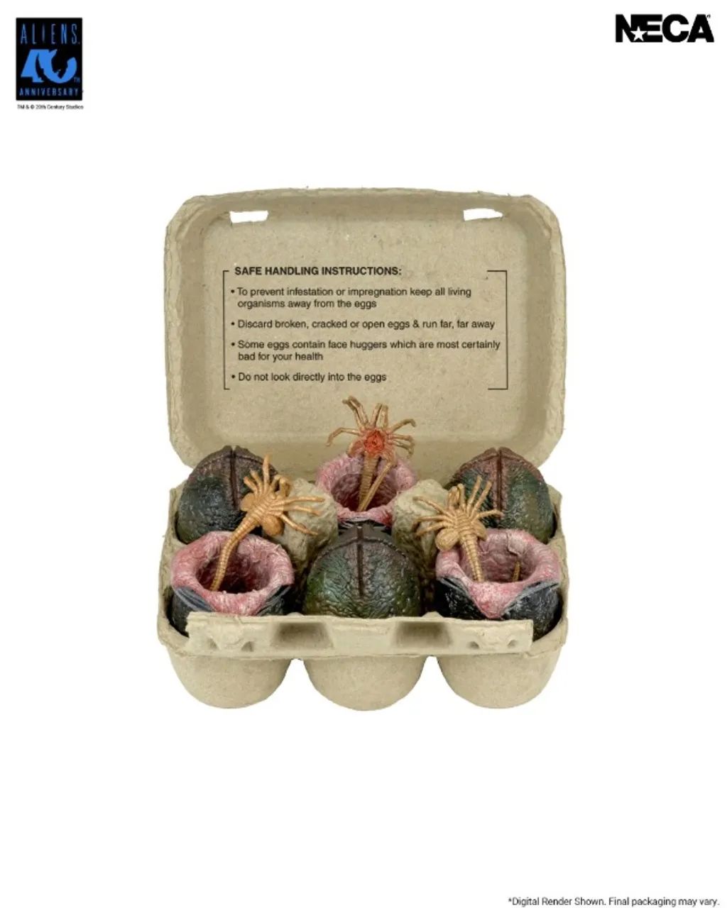 Pré-Venda) NECA Aliens 40th Anniversary Xenomorph Eggs Set 6 Pack