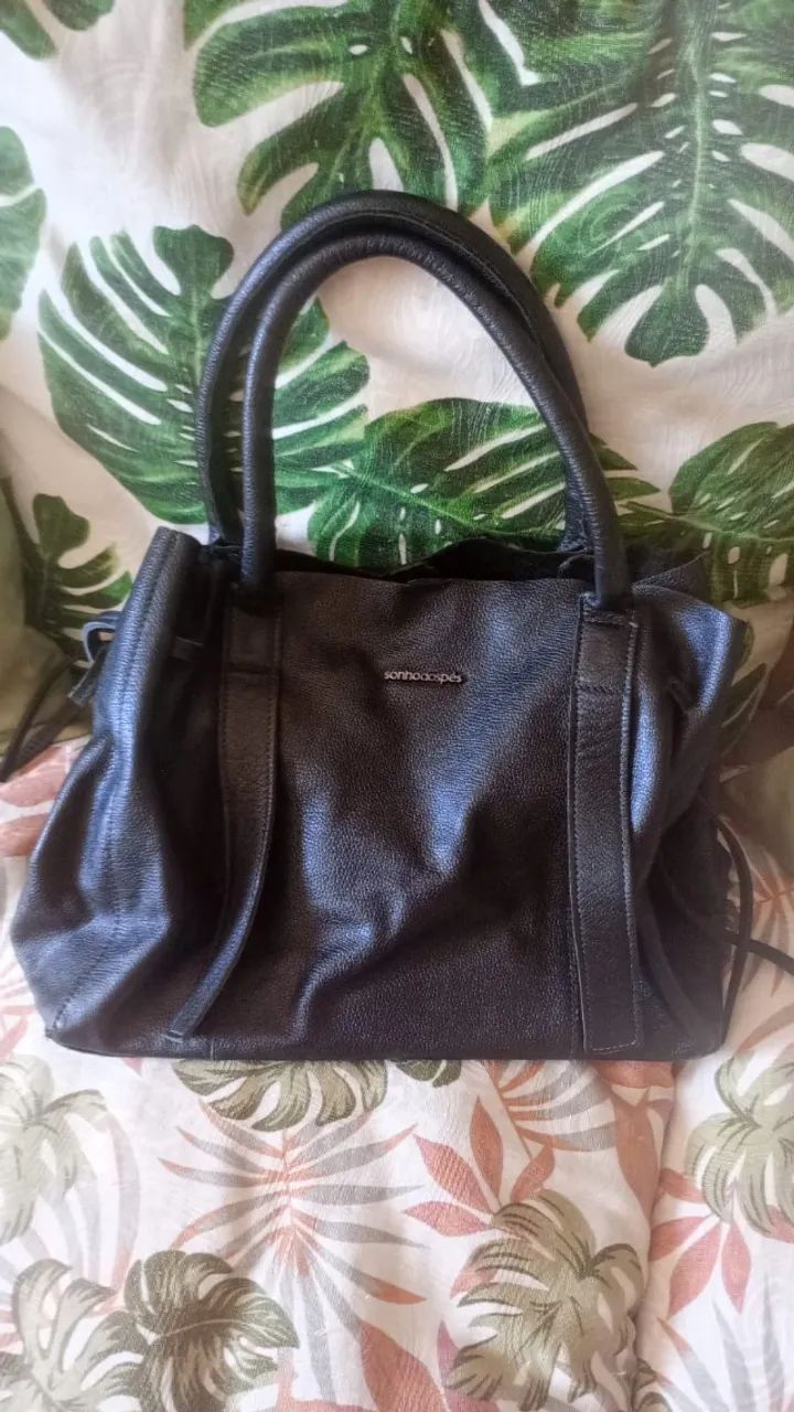 Bolsa de couro legítimo Sonho dos pés 