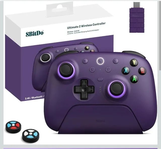 Controle Bluetooth 8BitDo Ultimate 2 com Dock para Nintendo Switch e Windows Bluetooth
