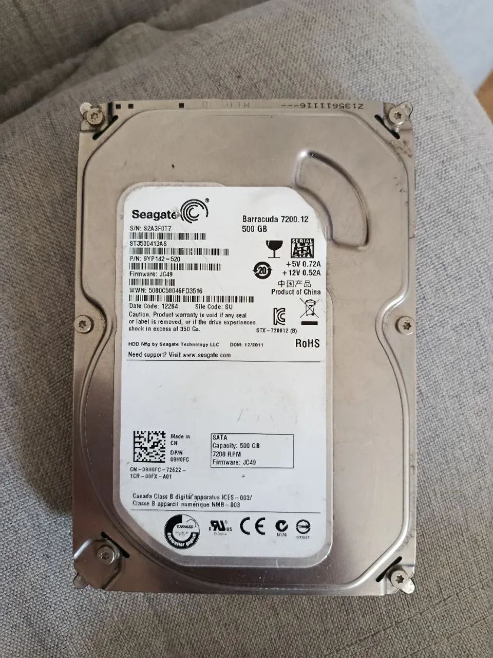 HD 500gb segate