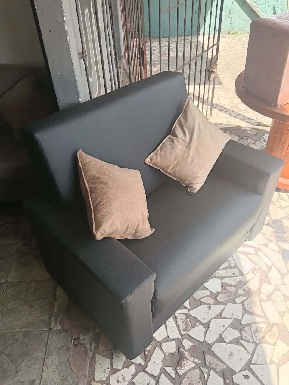 Sof á em corvim Uruguai preto - Foto 2