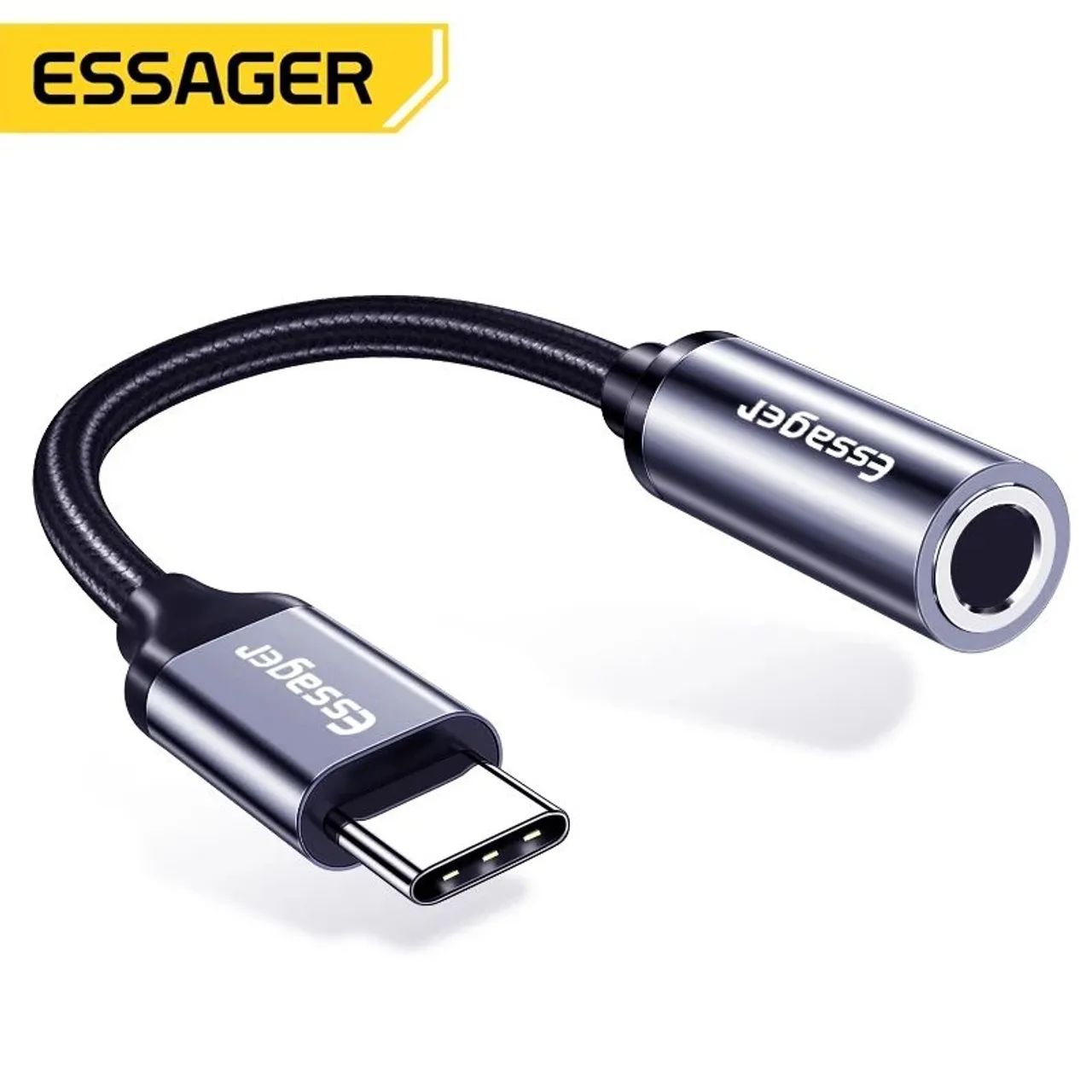 Adapitador Tipo C para p2 3.5mm original com chip DAC  - Foto 4