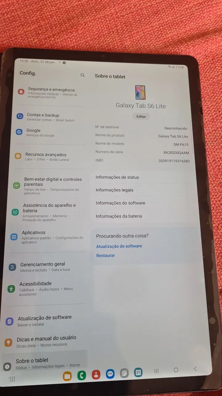 Samsung Tab S6 lite P615 Chip/Wi-Fi case magnética caneta - Foto 3