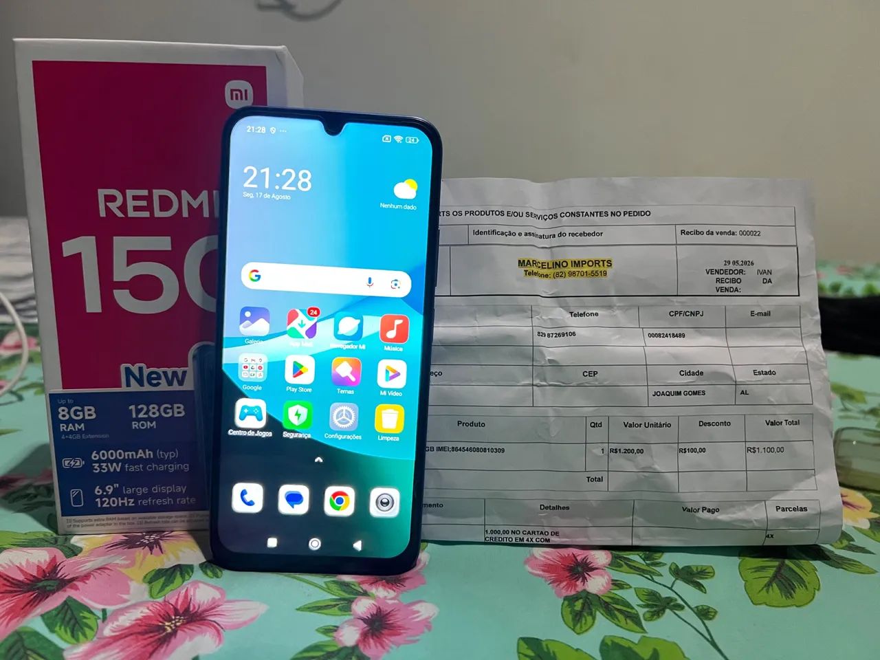 REDMI 15C NOVO PRA VENDER RÁPIDO!! - Foto 2
