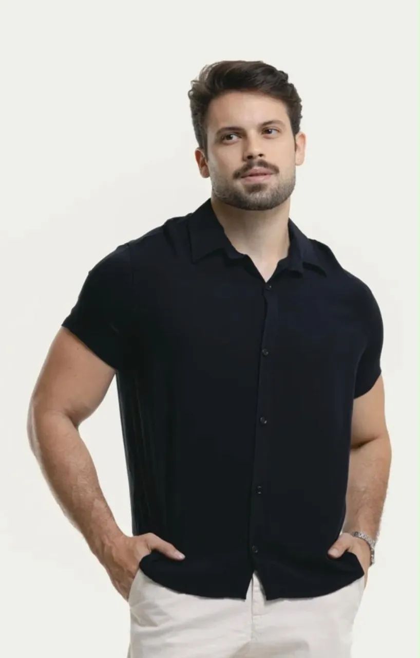 Camisas de botão Masculina