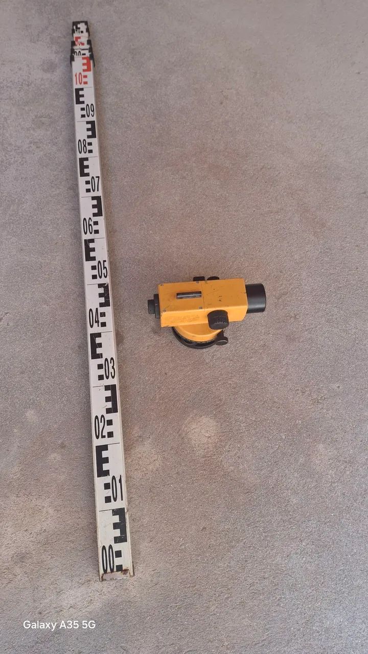 Nivel óptico topografia e Mira de alumínio  - Foto 5