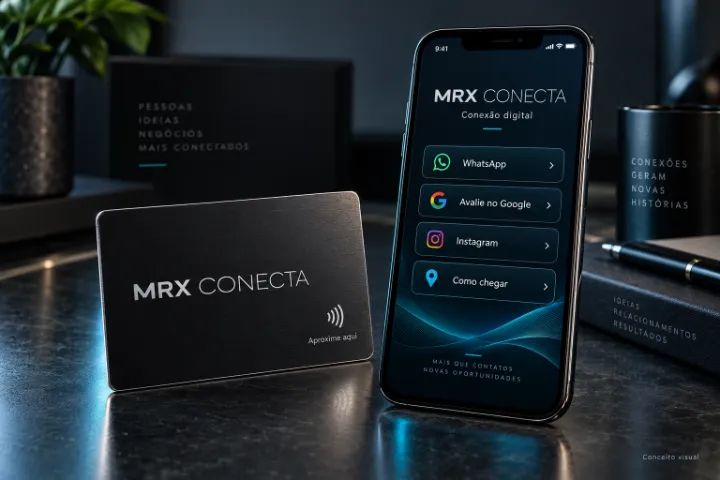 Cartão NFC Personalizado com Página Digital e QR Code - Foto 3