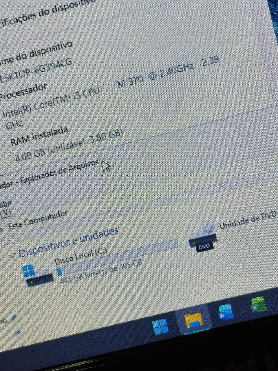 Notebook Dell i3 || Win 11 500 gb bem rápido e conservado  - Foto 4