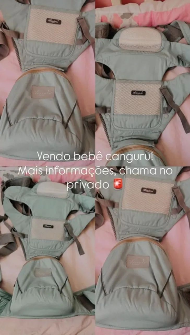 BEBÊ CANGURU e BERÇO COM COLCHÃO 