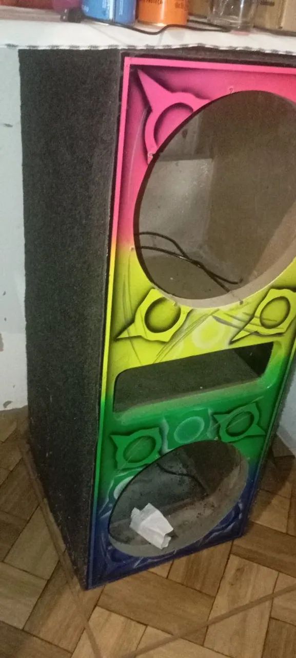 Caixa para 2 graves evok madeiramento de 50