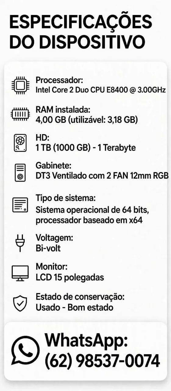 Computador completo  - Foto 3