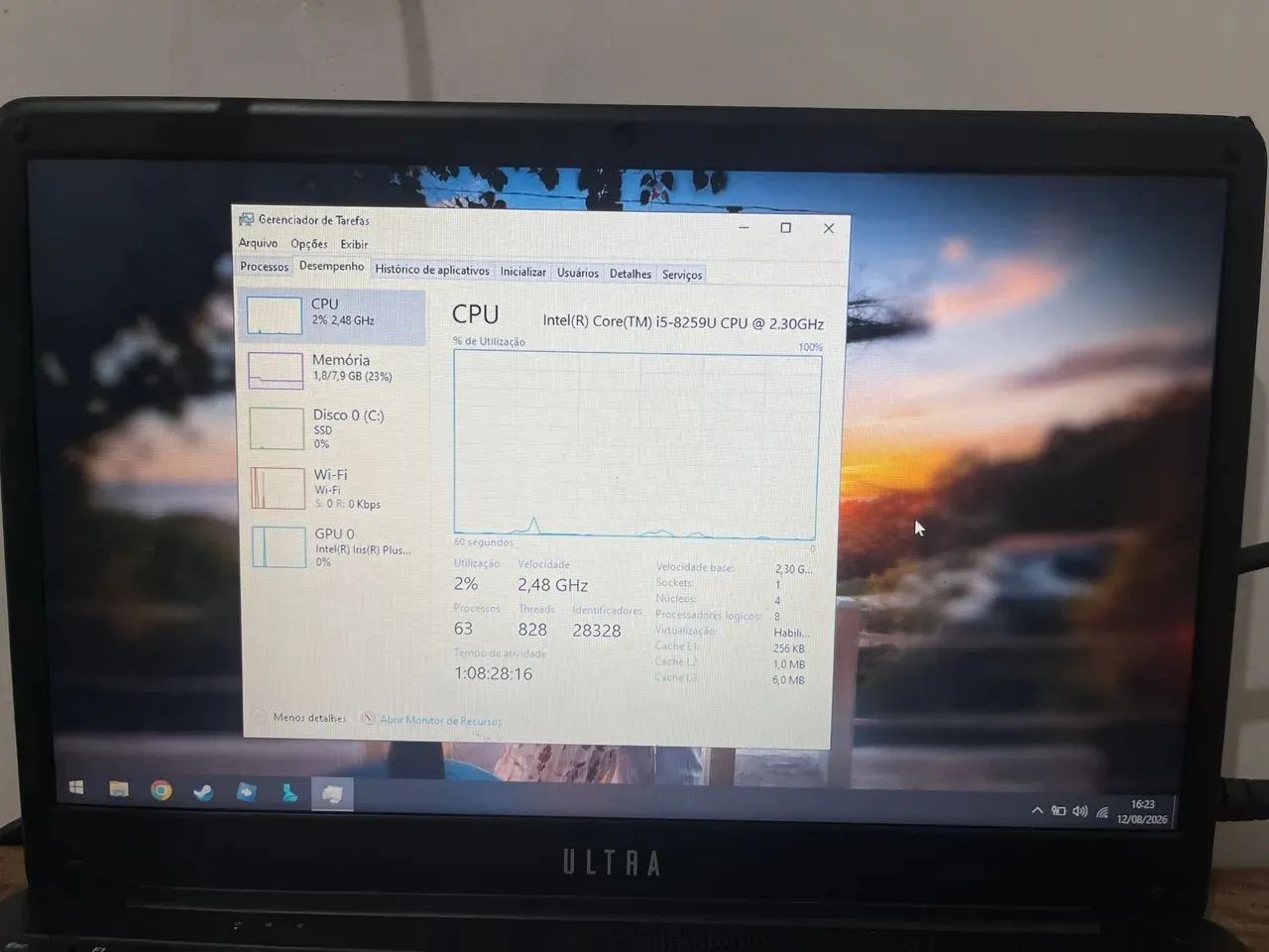 Notebook Multilaser Ultra / Intel core I5 8?geração