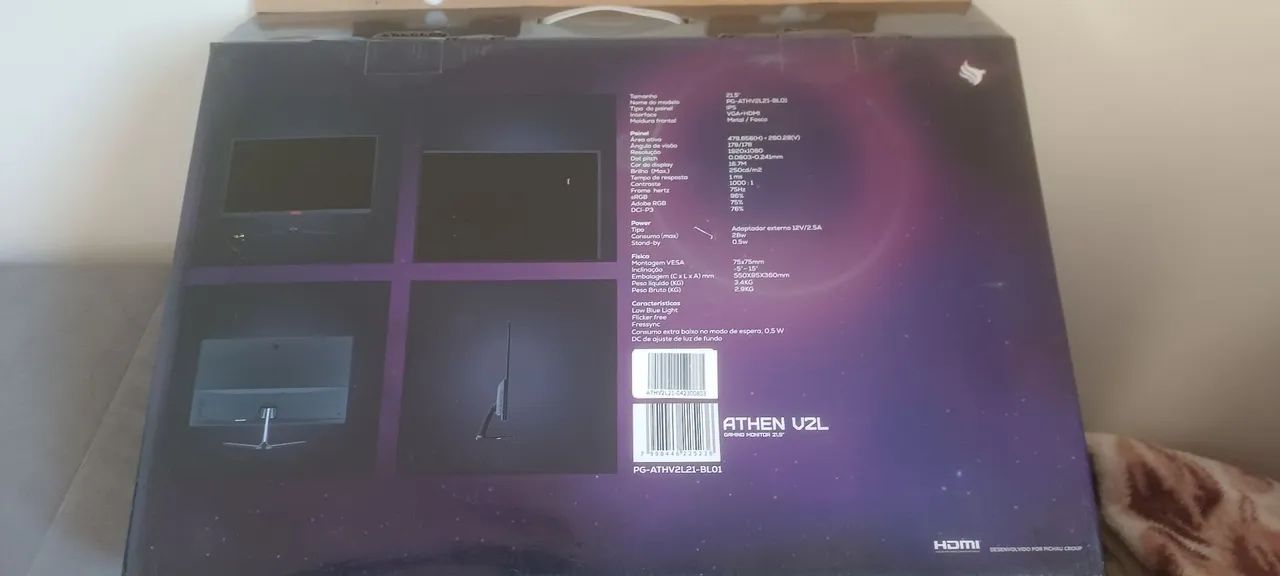 Monitor 21.5 Pichau 75hz freesync - Foto 5