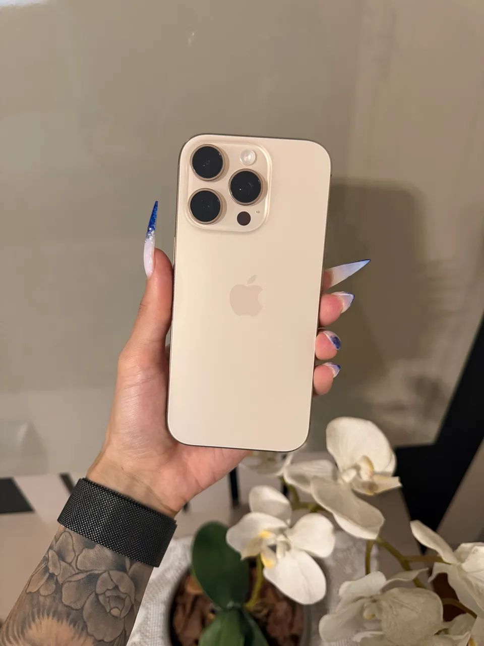 iPhone 16 Pro Titânio Desert Garantia Apple