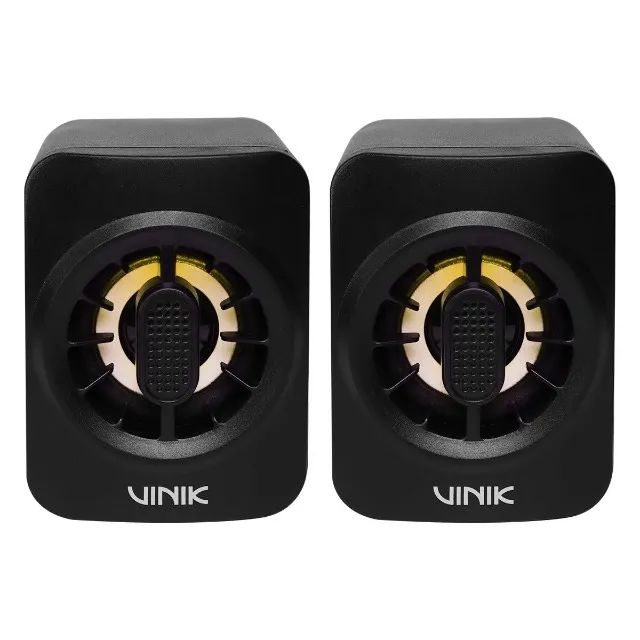 CAIXA DE SOM GAMER VINIK ECLIPSE 6W 2.0 LED RAINBOW - VSPKG6WEC - Foto 4