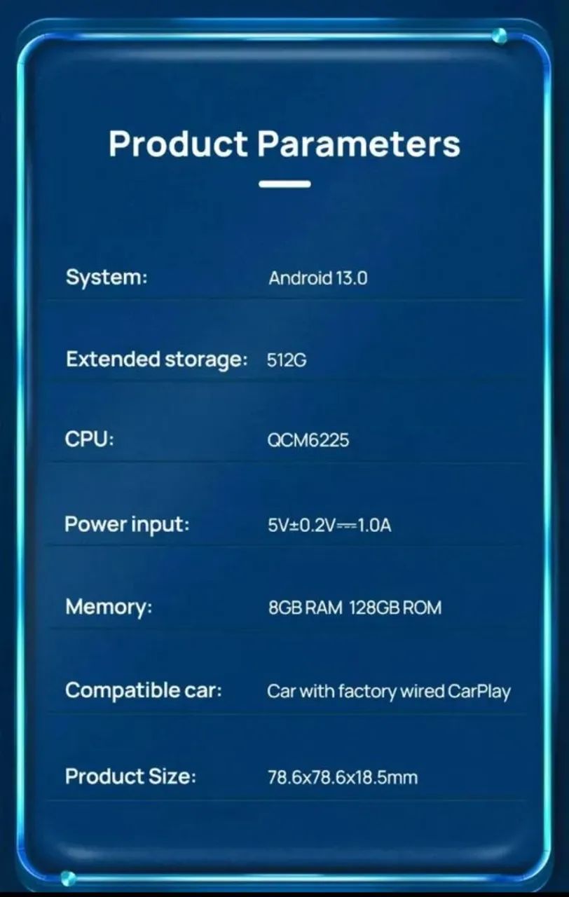 Carlinkit Carplay Android 13 128GB 8GB RAM - Foto 2