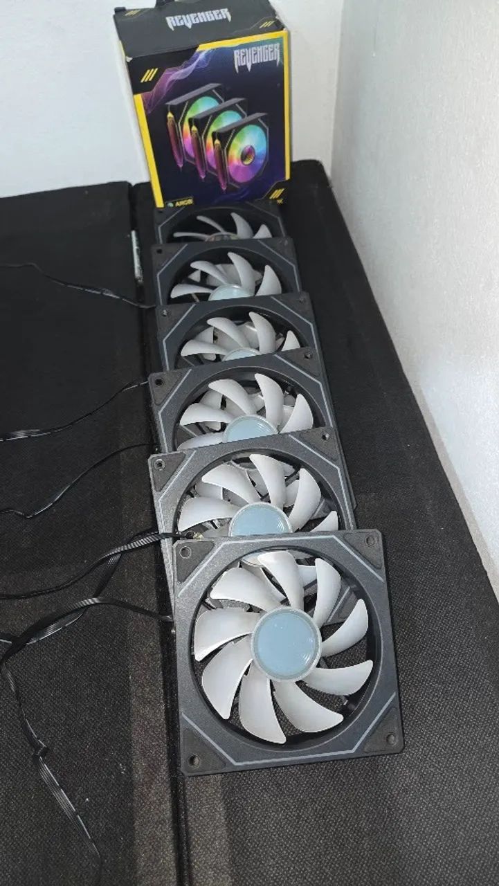 KIT 6 VENTOINHAS ( 6 FANS ) + CONTROLADORA