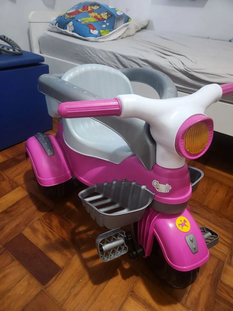 Triciclo infantil rosa - Foto 4